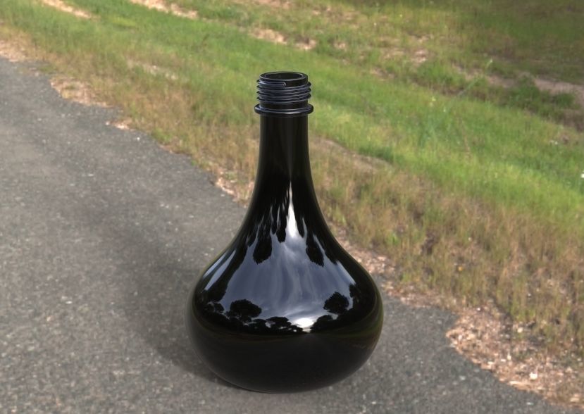 Oil Bottle 3D print model_15