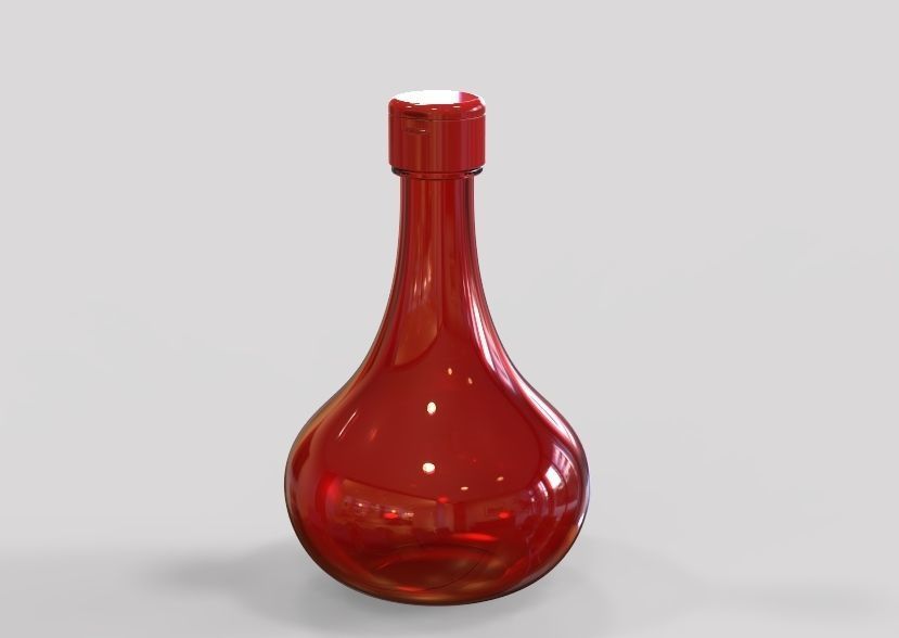 Oil Bottle 3D print model_39