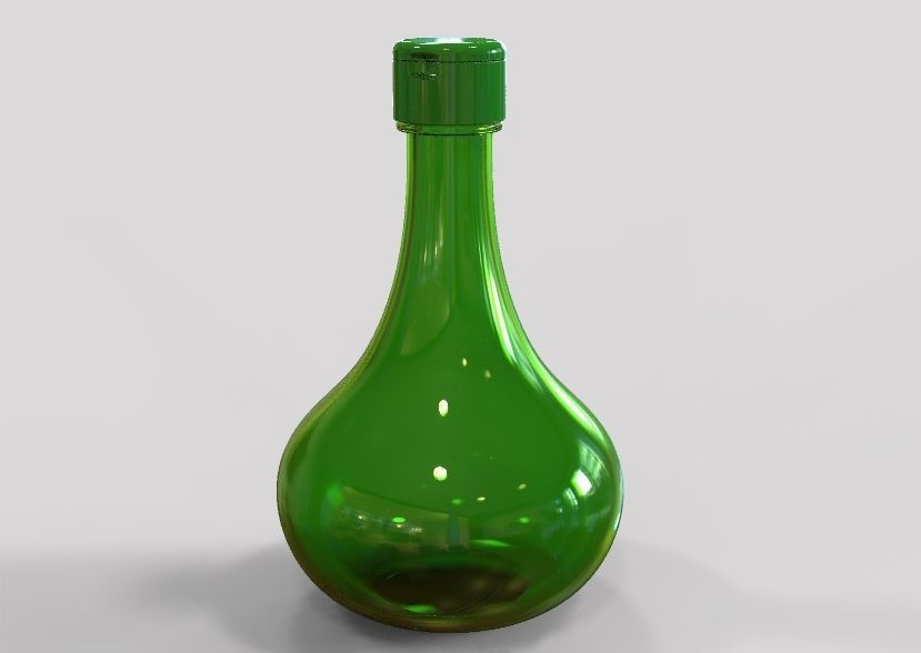 Oil Bottle 3D print model_25