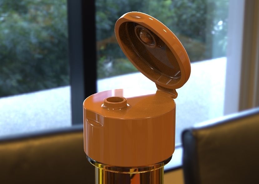 Oil Bottle 3D print model_2