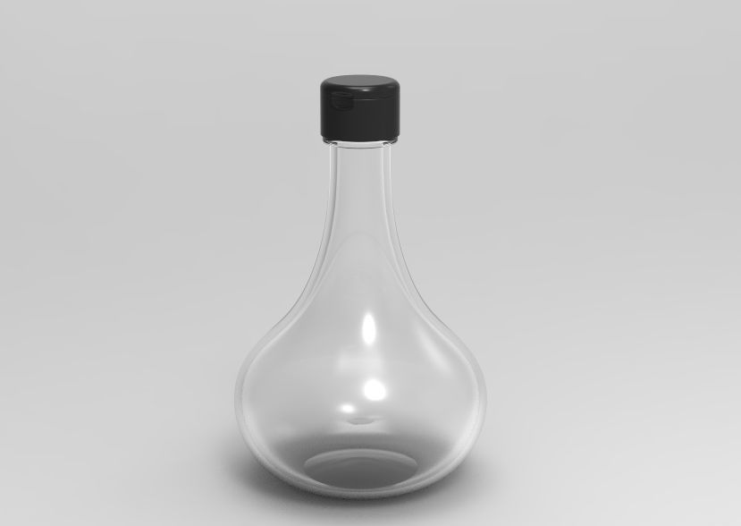 Oil Bottle 3D print model_5