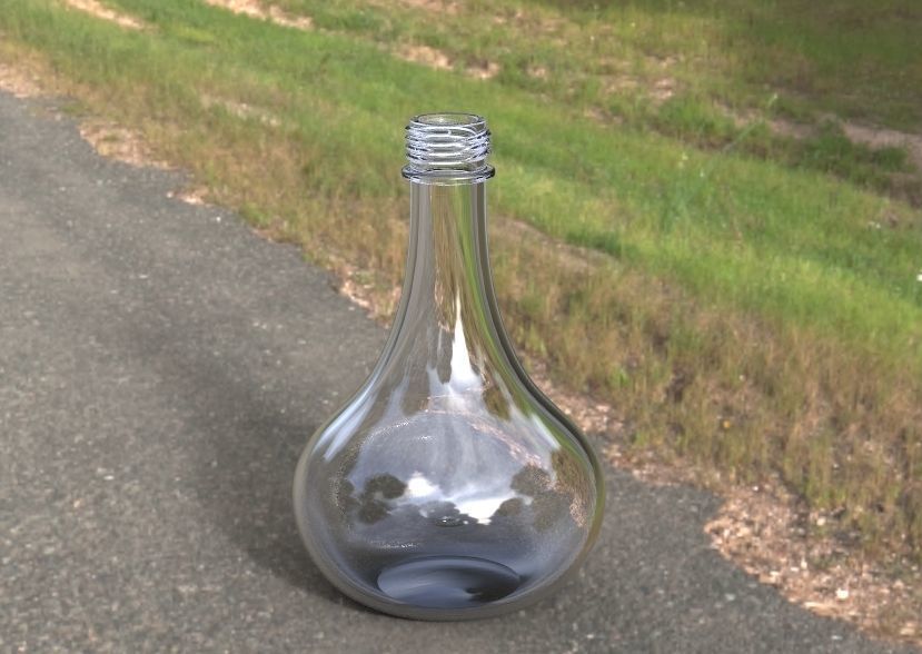 Oil Bottle 3D print model_14