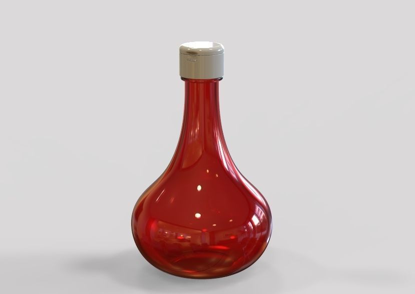 Oil Bottle 3D print model_23