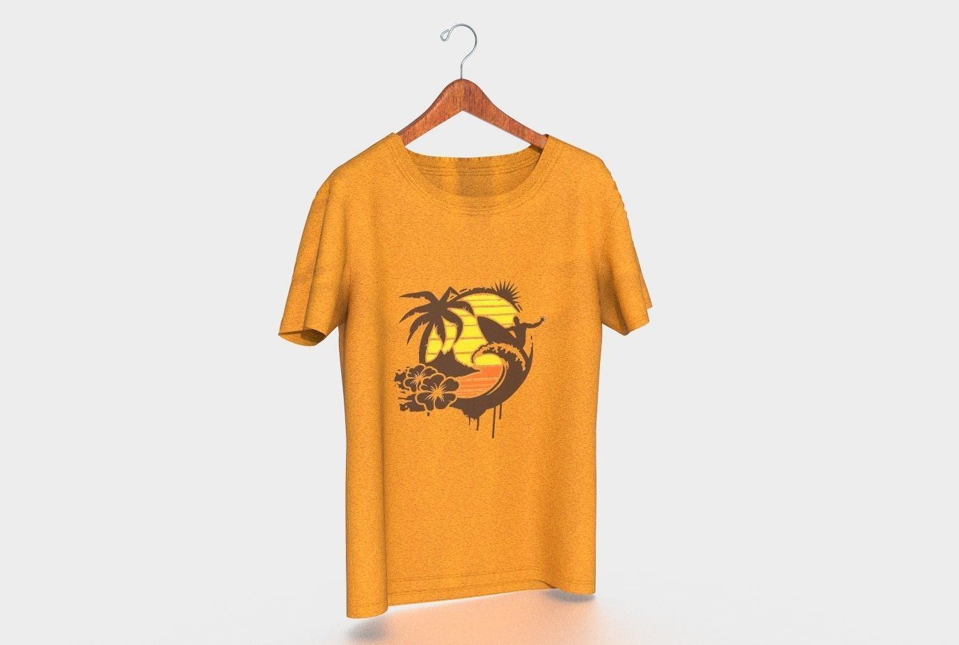 HANGED T-SHIRT Low-poly 3D model_3