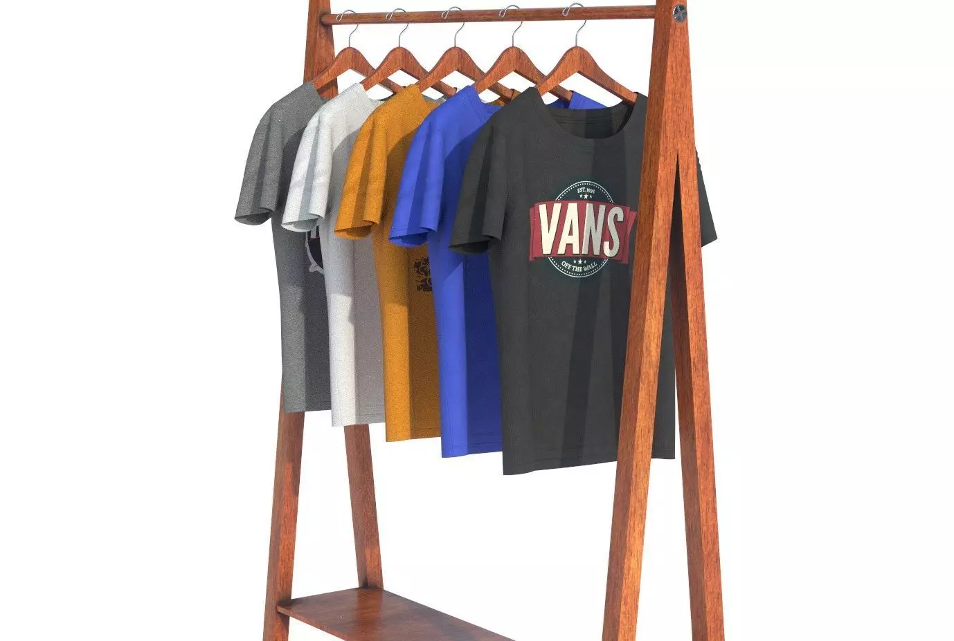 HANGED T-SHIRT Low-poly 3D model_0
