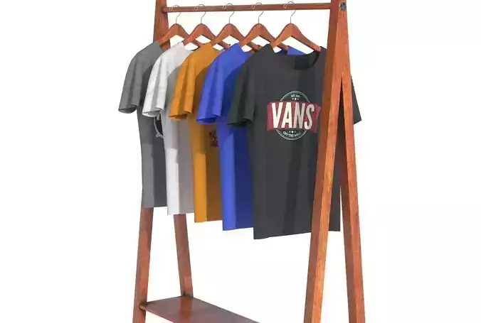 HANGED T-SHIRT Low-poly 3D model