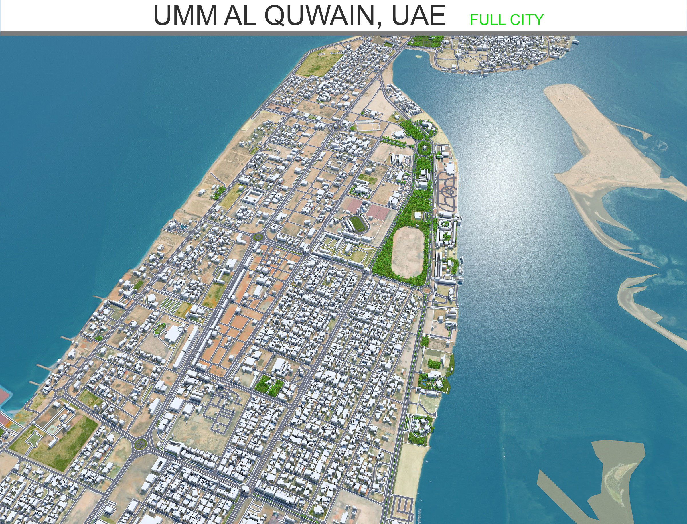 Top Cities in United Arab Emirates - UAE 3D Model Collection_7