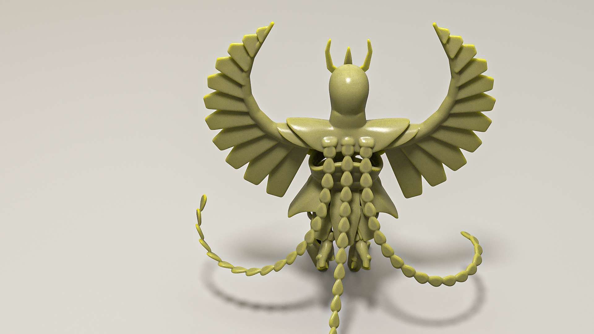 Ikki Phoenix Cloth - 3D Print Model 3D print model_10