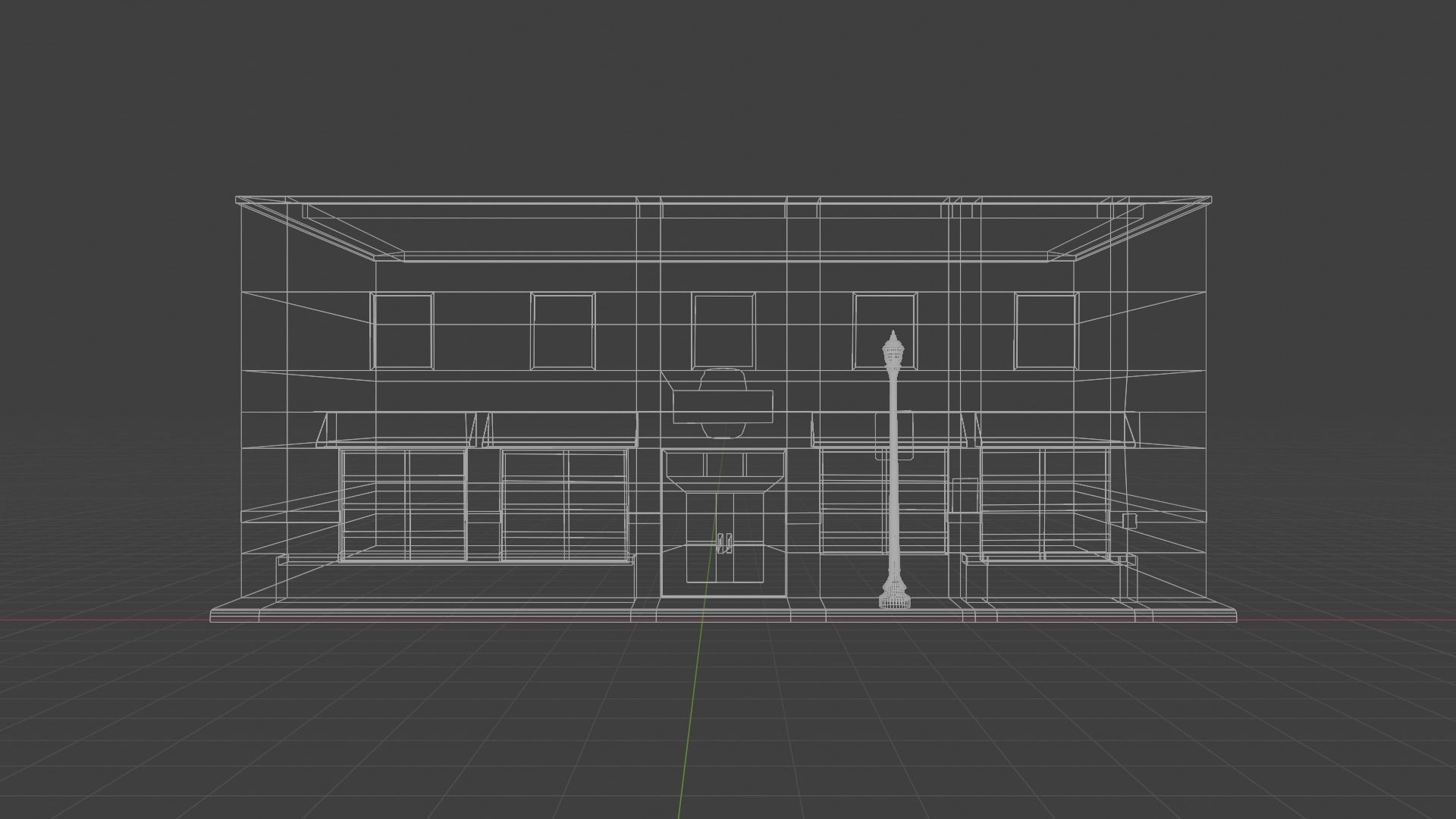 City Building 2 Low-poly 3D model_3