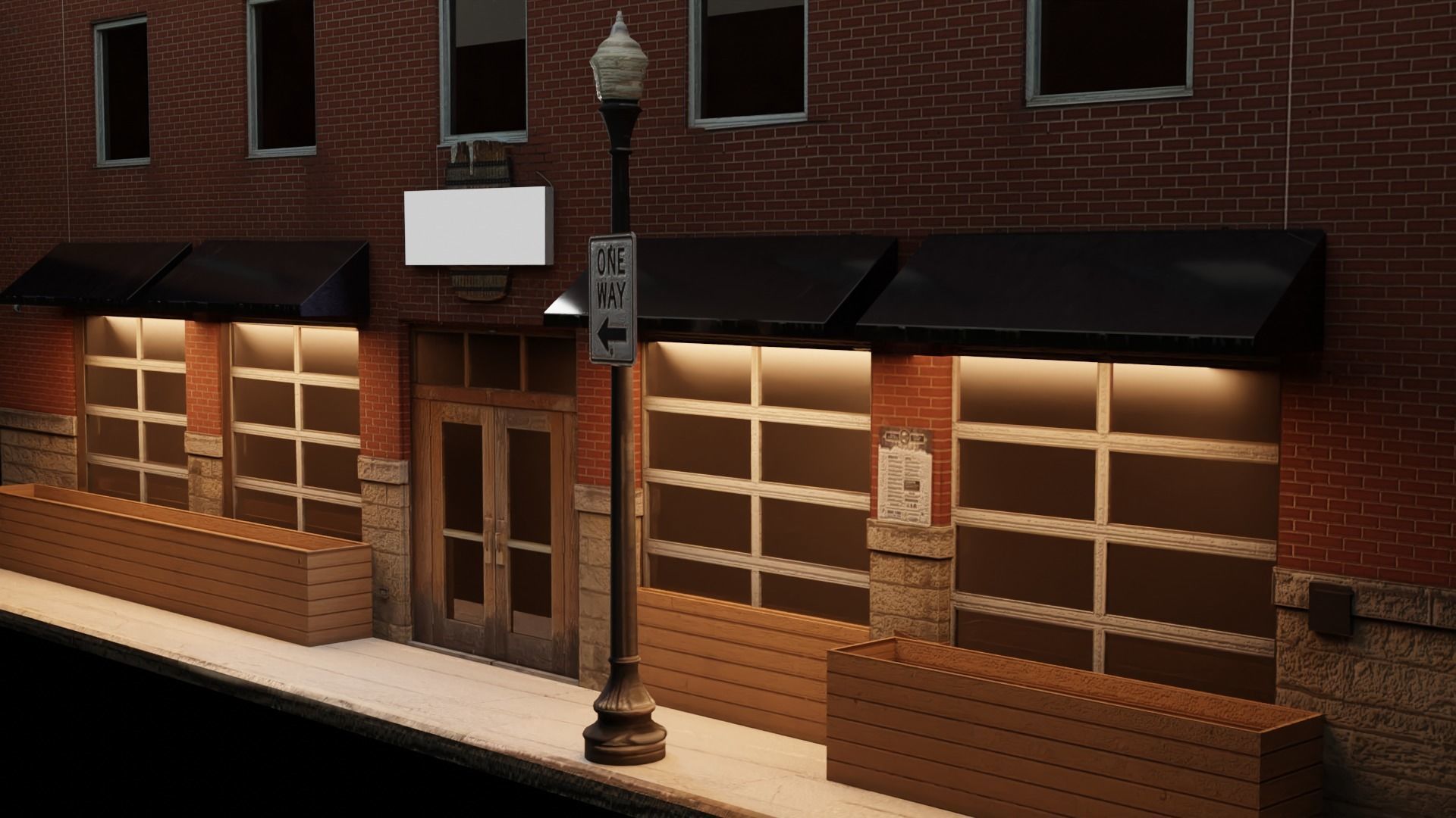 City Building 2 Low-poly 3D model_2