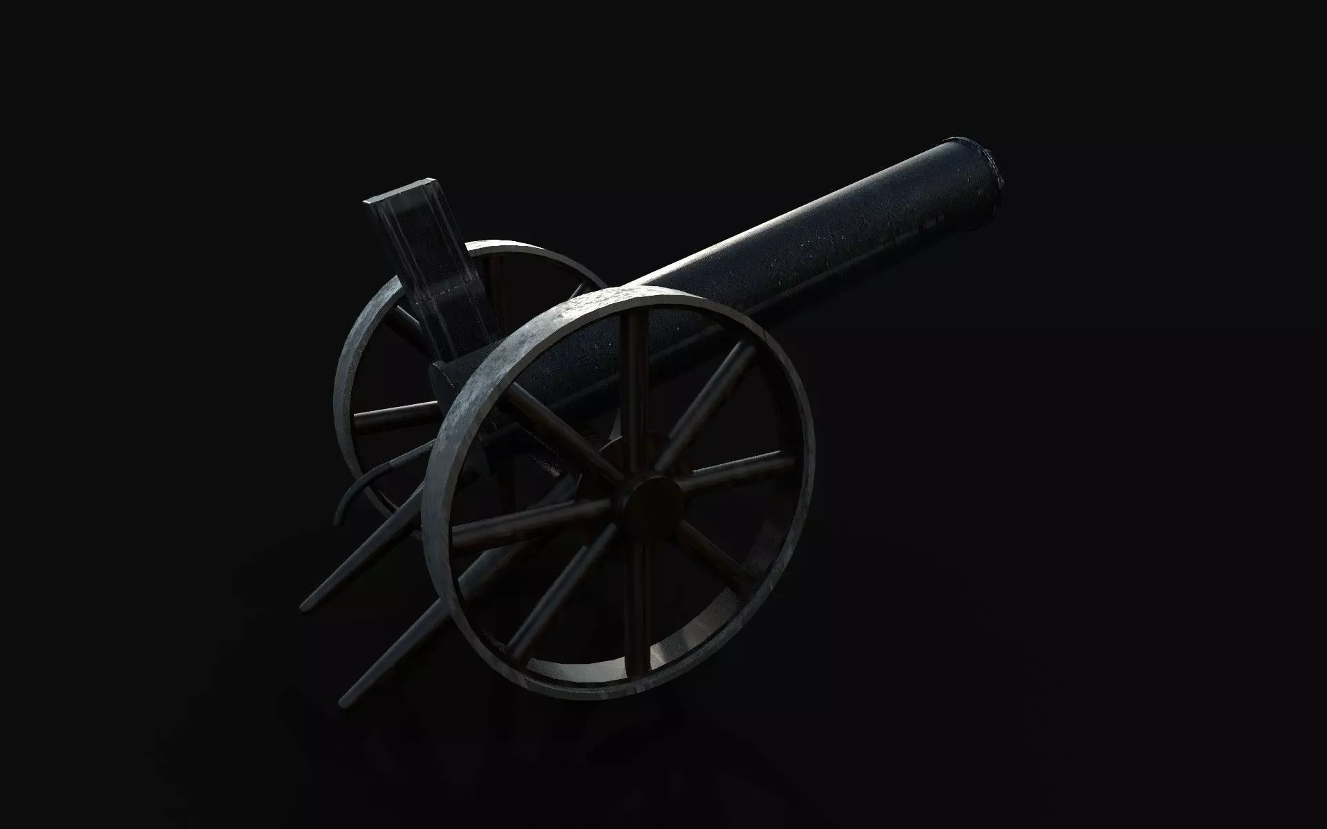 ancient machine gun Free 3D model