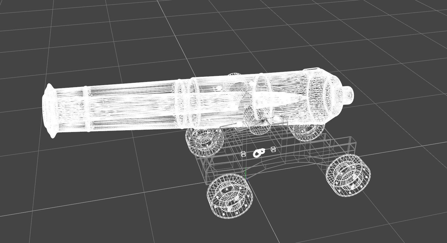 Large Cannon 3D model_4