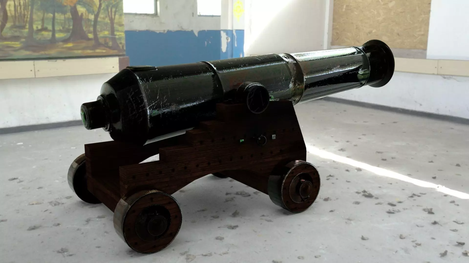 Large Cannon 3D model_0