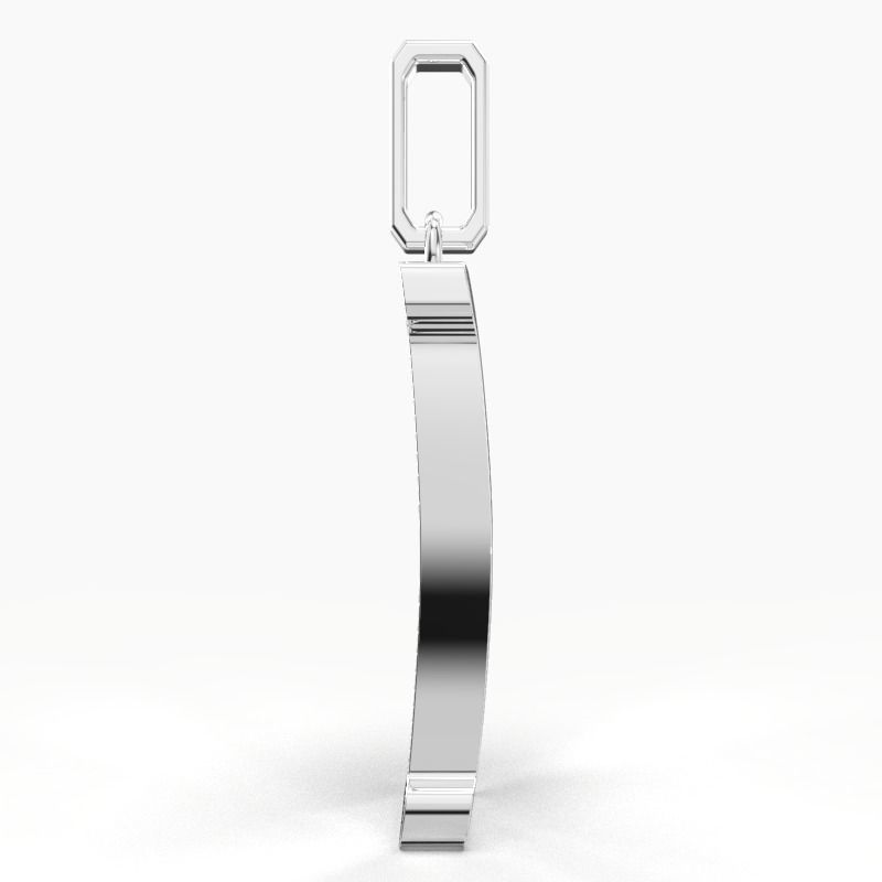 P SCRIPT DIAMOND PENDANT 3D print model_13