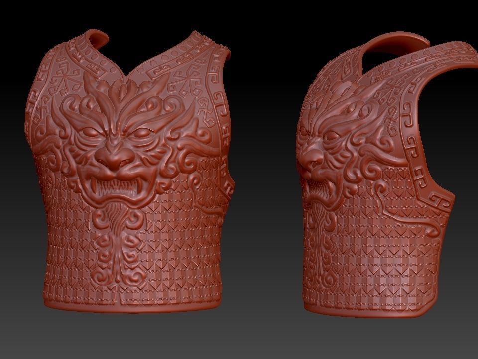 ARMOR PIECES OF CHINESE GENERALS 3D print model_5