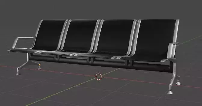 A 3D Metal Linked Public Seating Chair