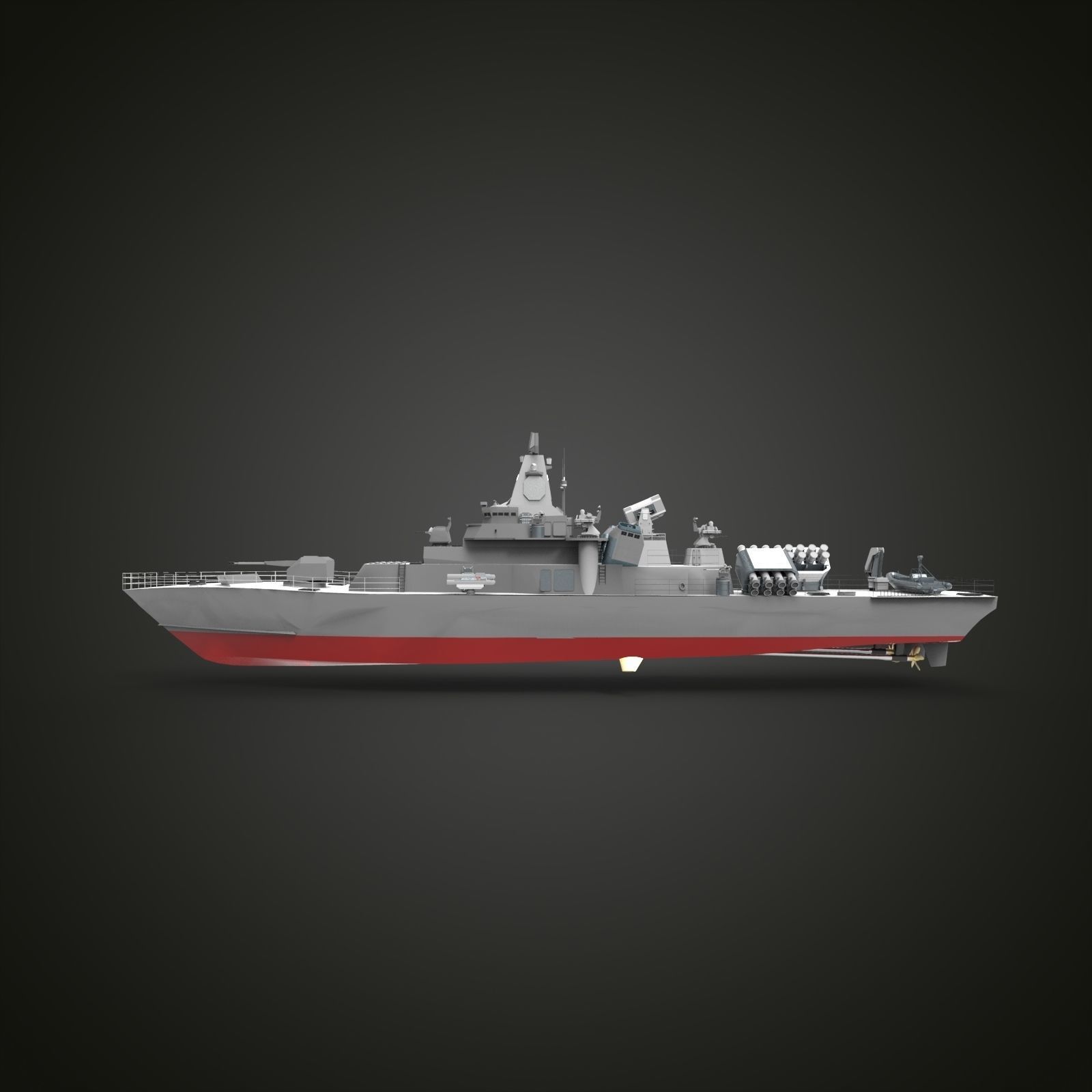 Corvette Anti submarine 3d printed 3D print model_7