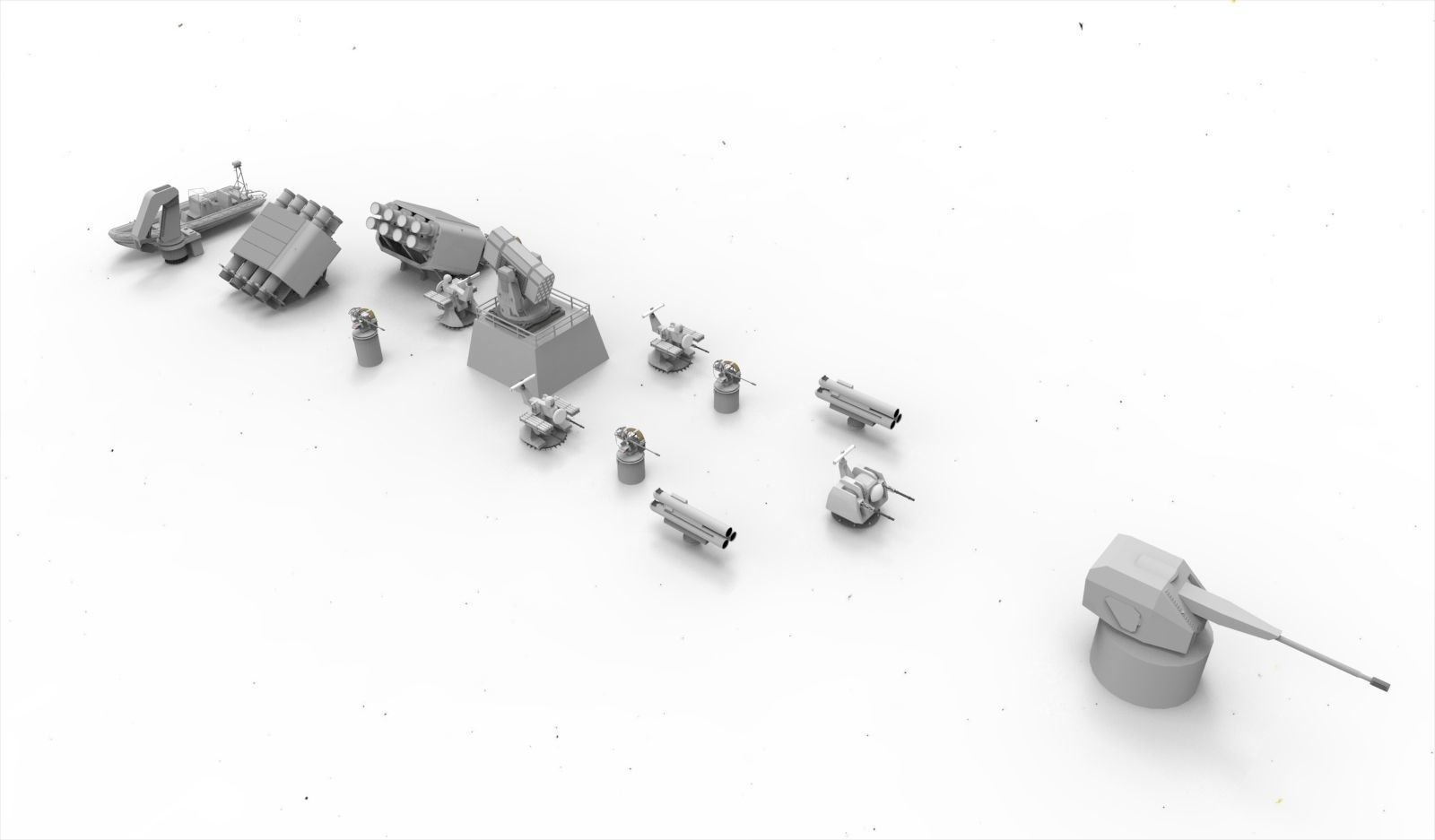 Corvette Anti submarine 3d printed 3D print model_3