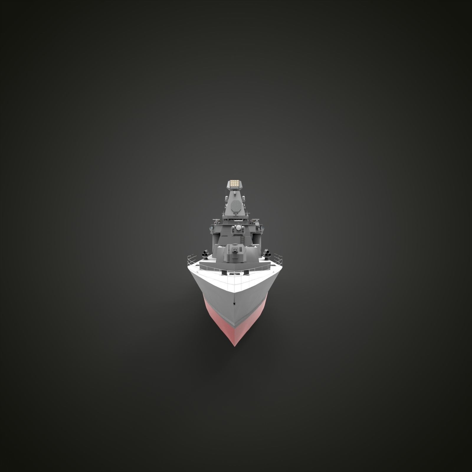 Corvette Anti submarine 3d printed 3D print model_13