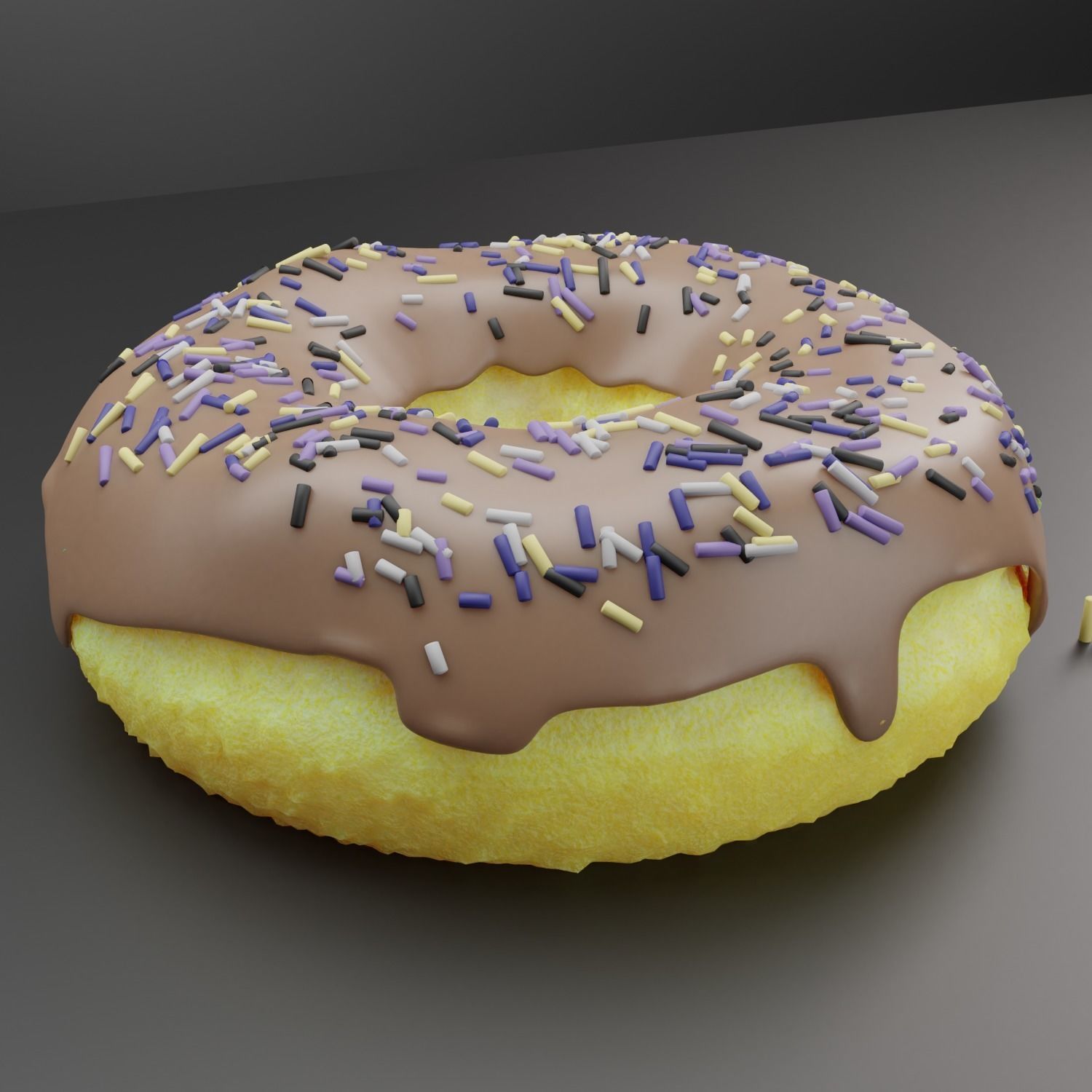 Donut Blender Guru Tutorial Free 3D model_3