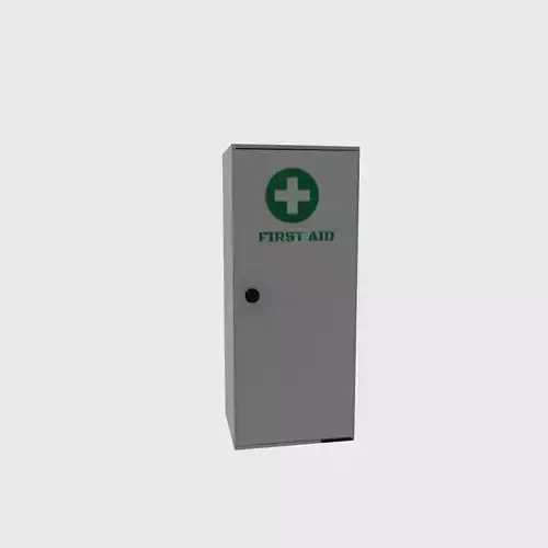 First aid cabinet Low-poly 3D model