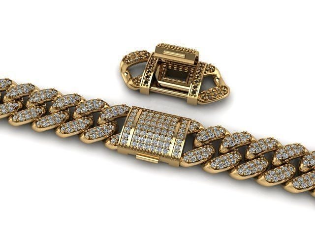 bracelet CUBAN 3D print model