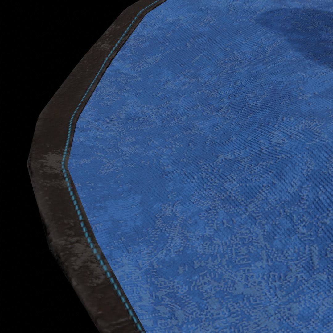 Magical hat classic Low-poly 3D model_15