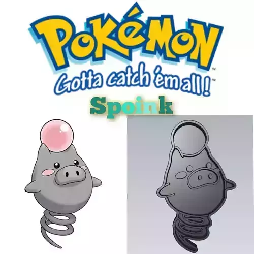 Amazing Pokemon Spoink Cookie Cutter Stamp Cake Decorating 