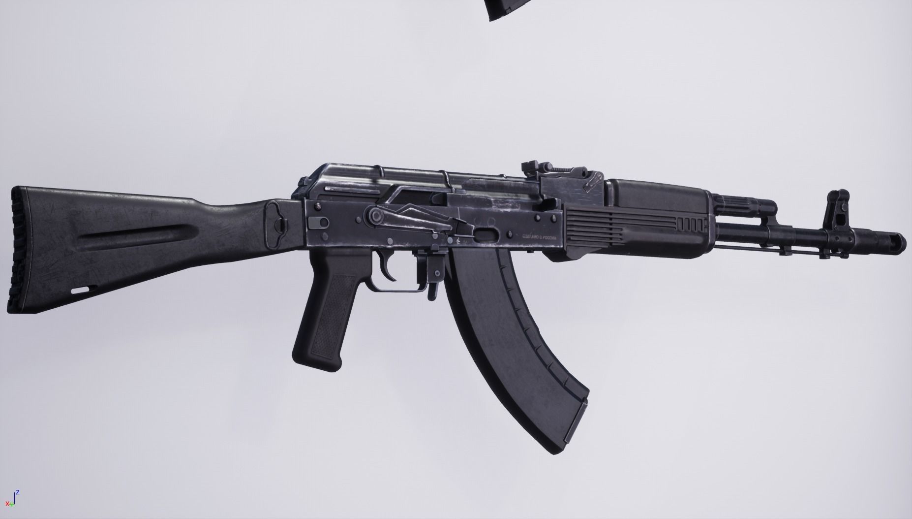 AK103 rifle Low-poly 3D model_3