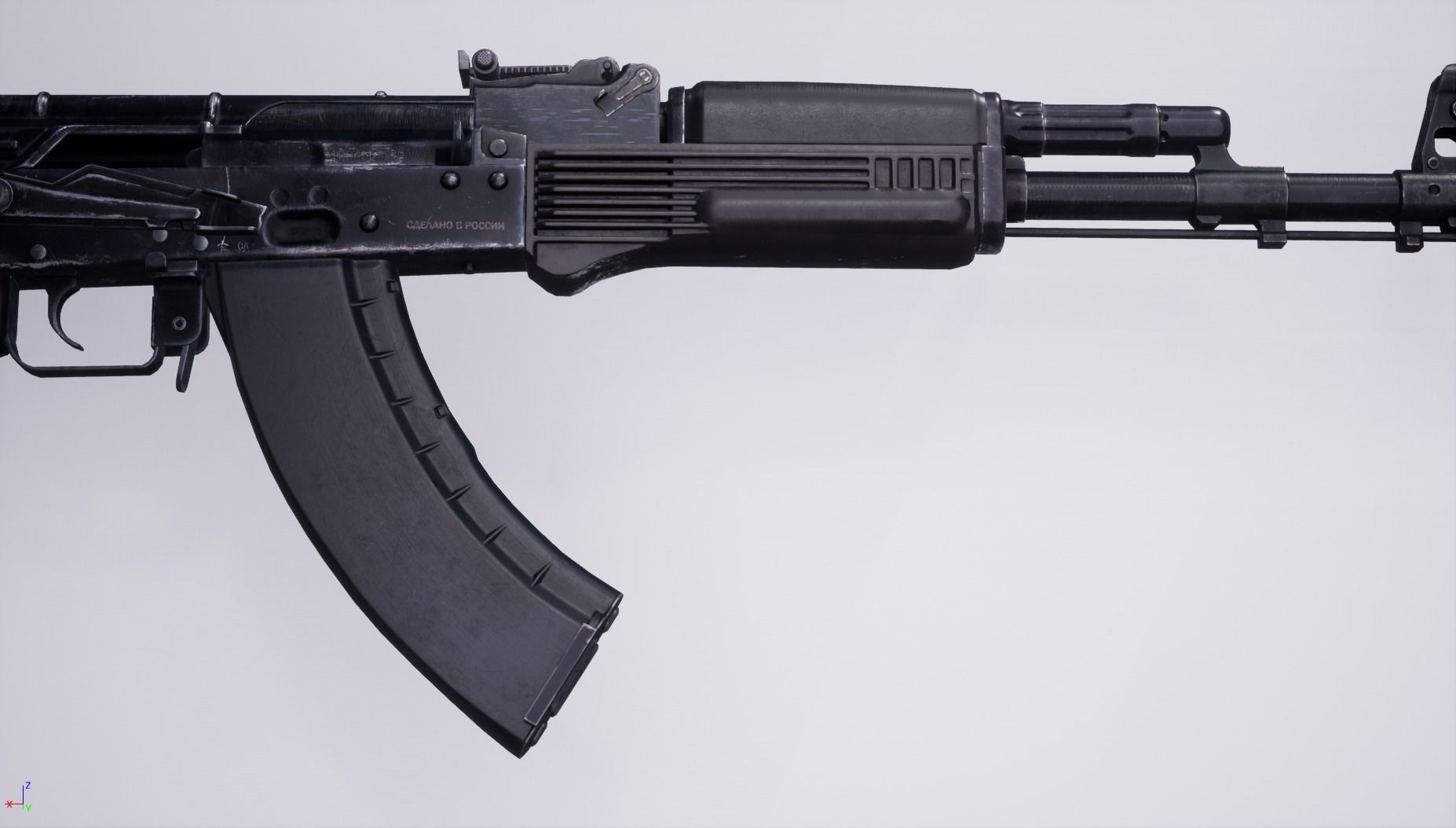 AK103 rifle Low-poly 3D model_5