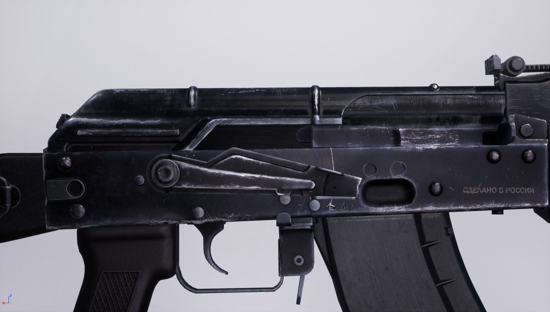 AK103 rifle Low-poly 3D model_12