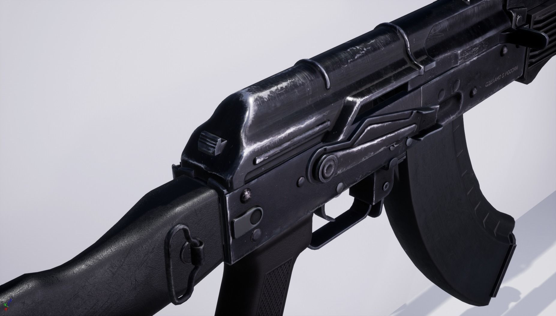 AK103 rifle Low-poly 3D model_10