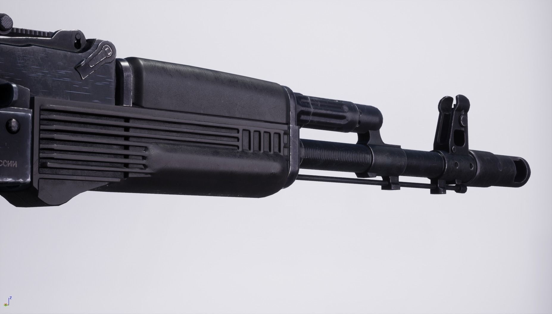 AK103 rifle Low-poly 3D model_13