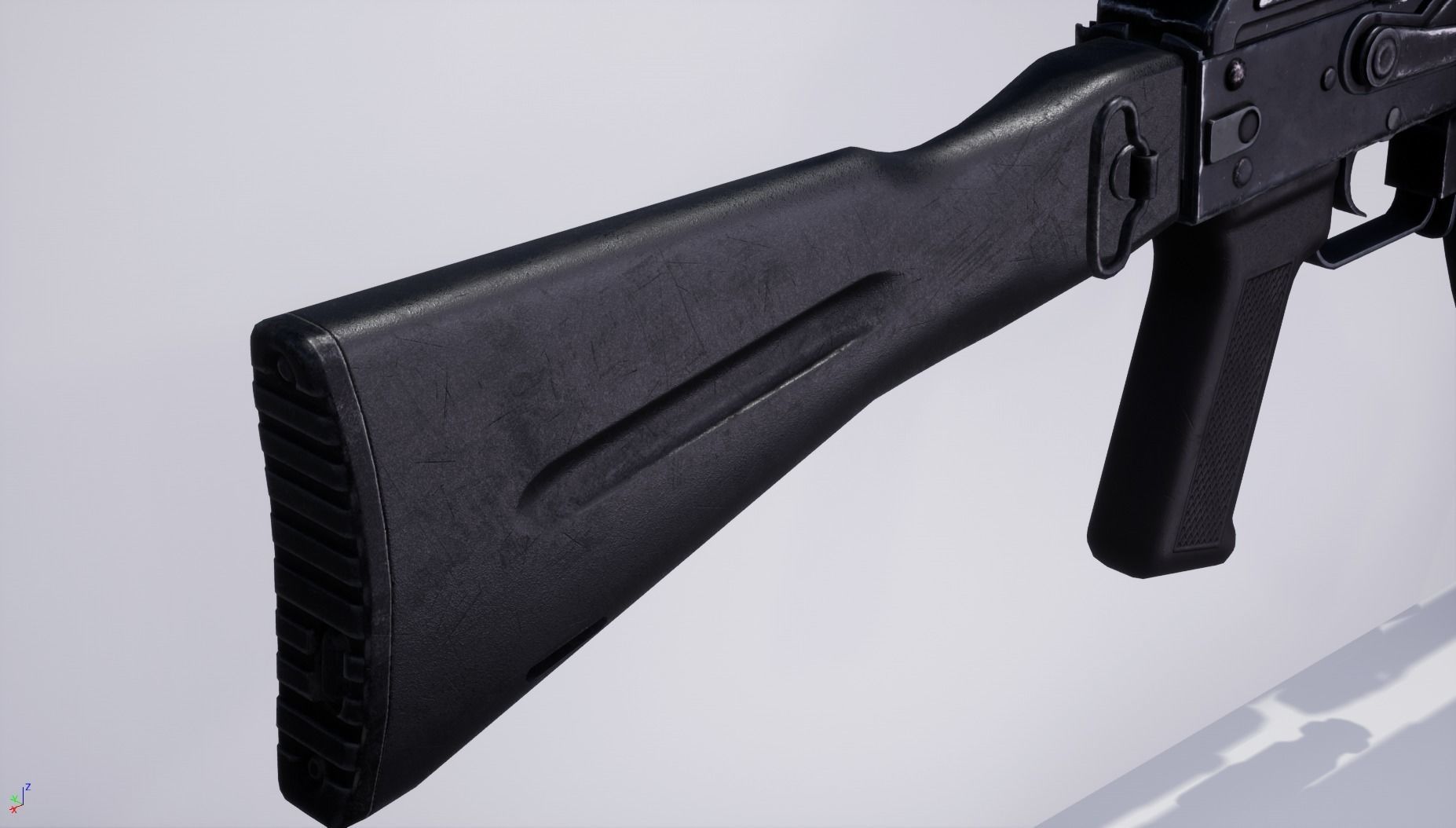 AK103 rifle Low-poly 3D model_9