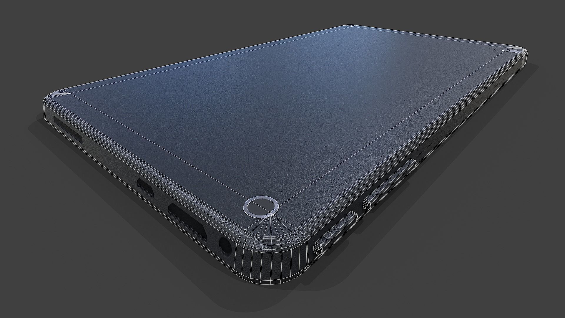Tablet V01 Low-Poly Low-poly 3D model_33