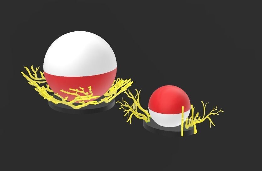 Pokemon Voltorb and Electrode 3D model with Base 3D print model_4