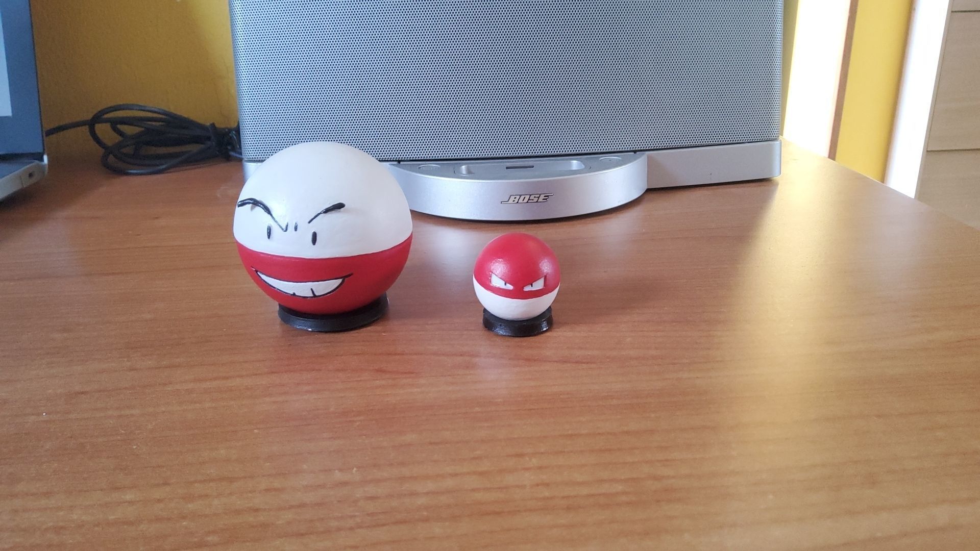 Pokemon Voltorb and Electrode 3D model with Base 3D print model_3
