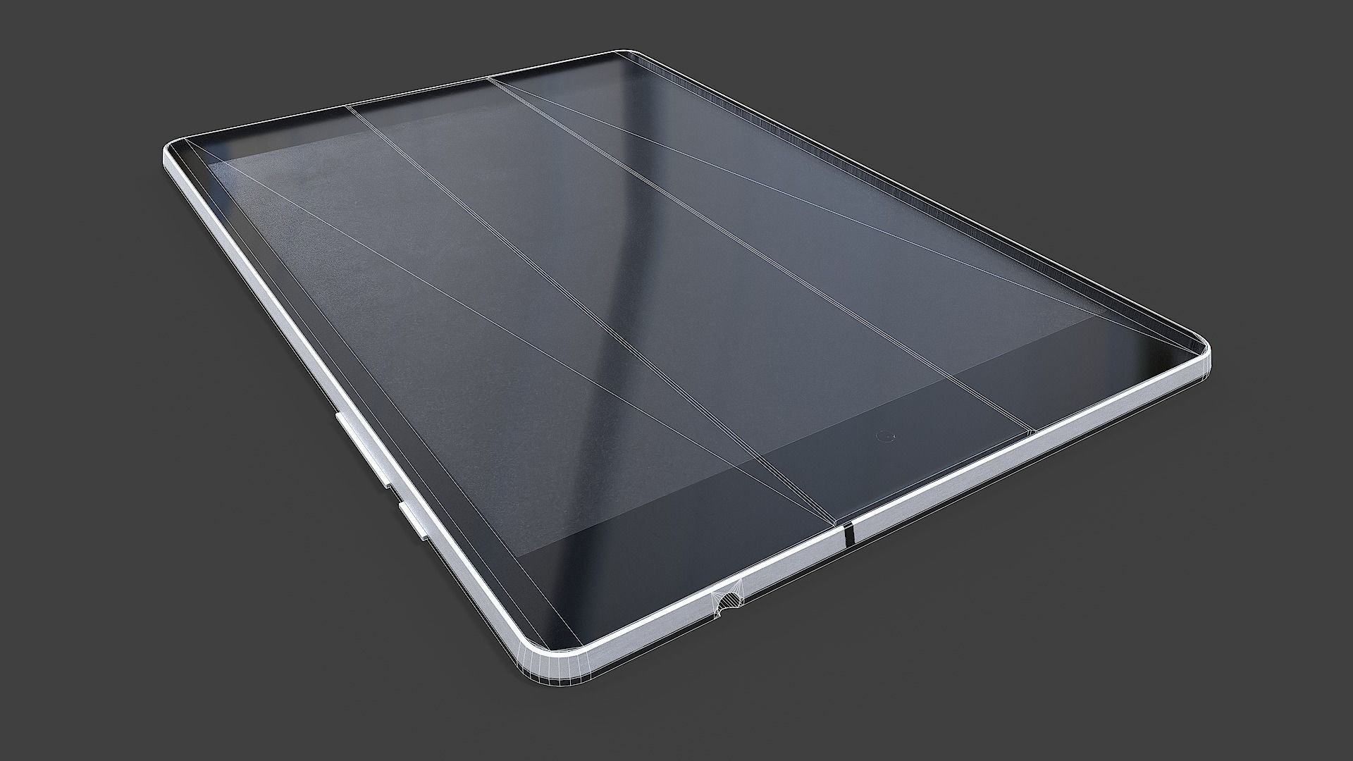 Tablet V02 Low-Poly Low-poly 3D model_9