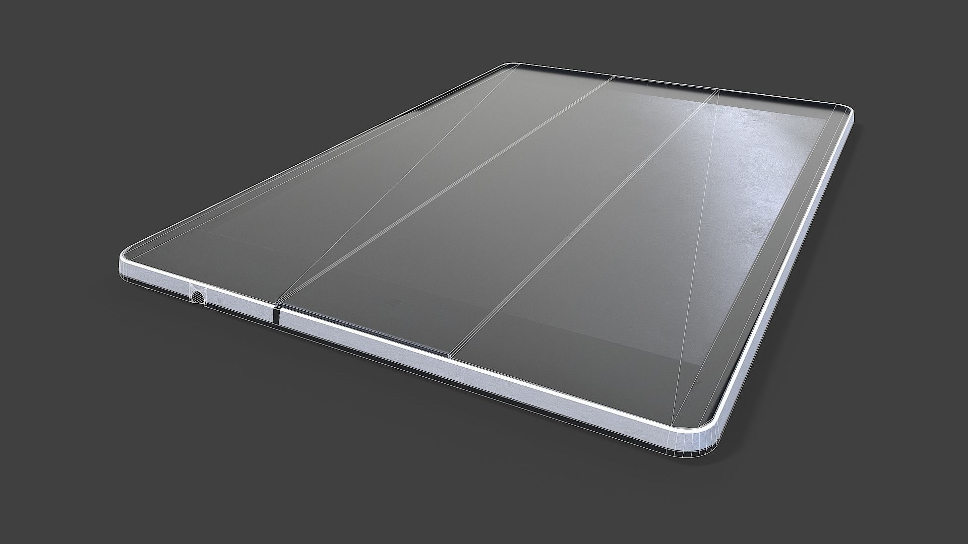 Tablet V02 Low-Poly Low-poly 3D model_5