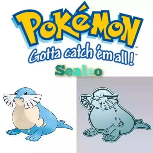 Amazing Pokemon Sealeo Cookie Cutter Stamp Cake Decorating 