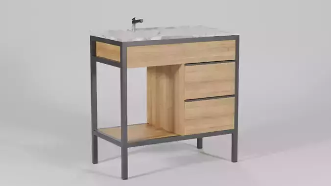 Wash Basin Shelving Unit 85x46x87