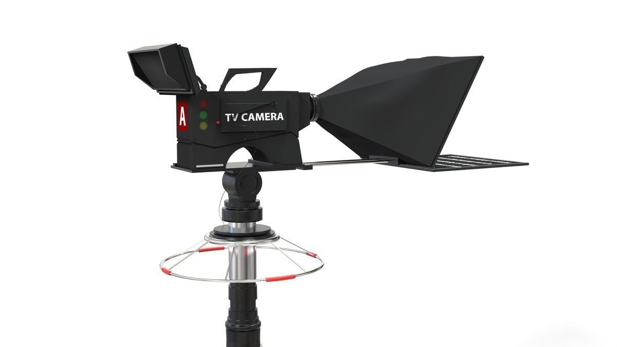 TV Broadcast Camera 3D model_1