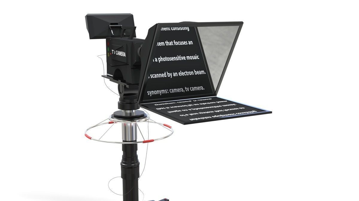 TV Broadcast Camera 3D model_10