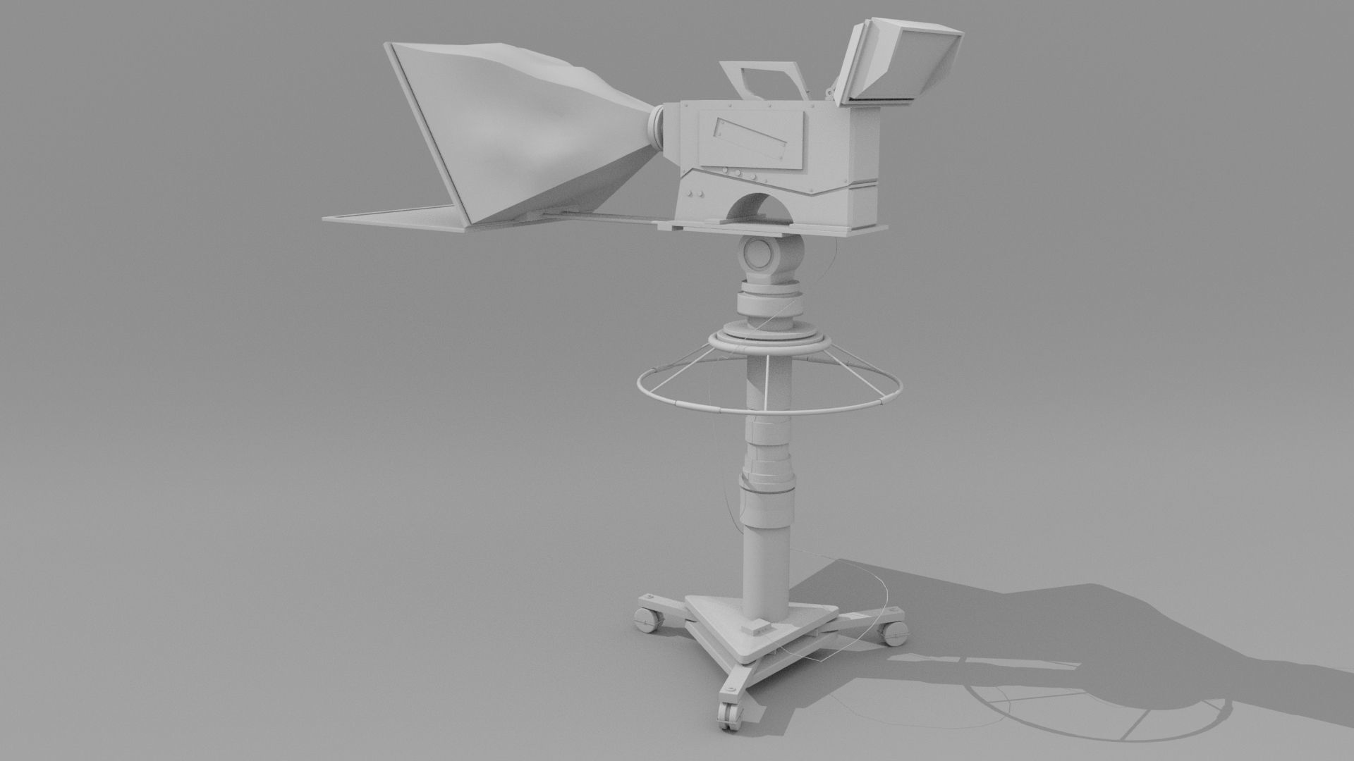 TV Broadcast Camera 3D model_4