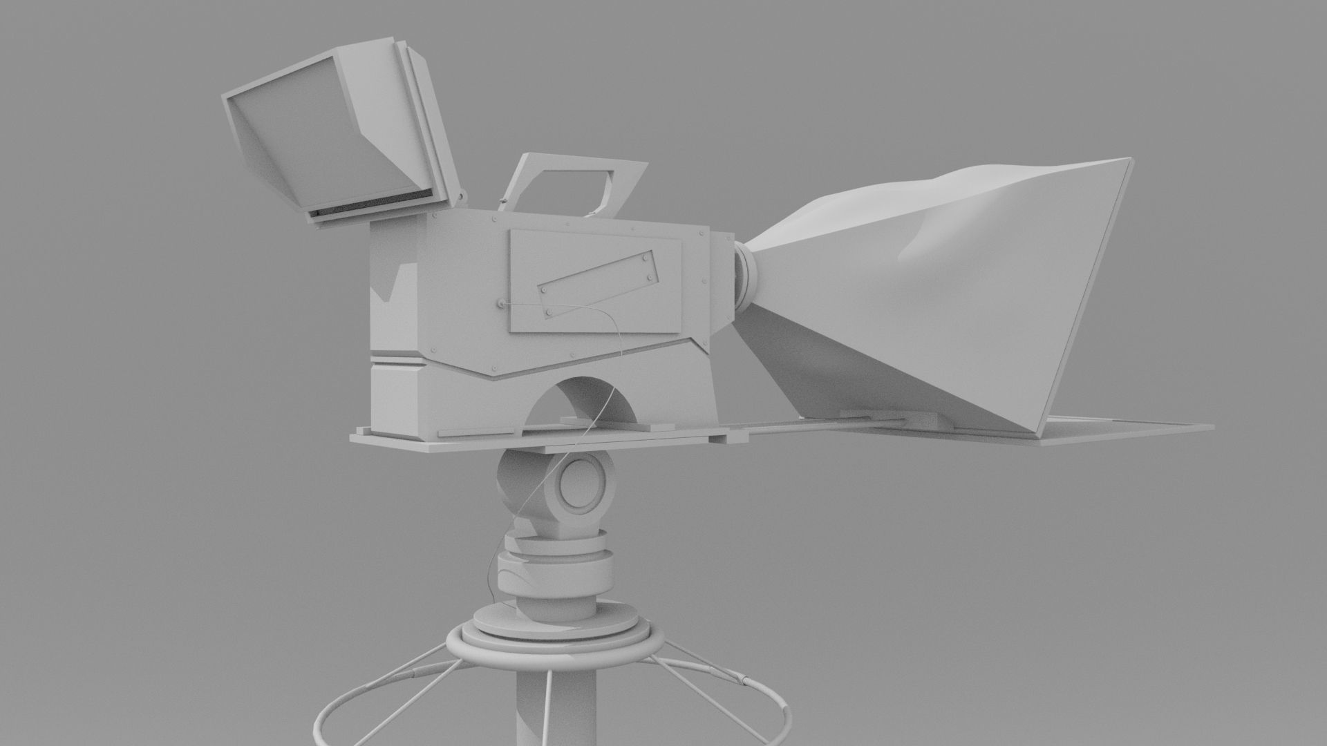 TV Broadcast Camera 3D model_5
