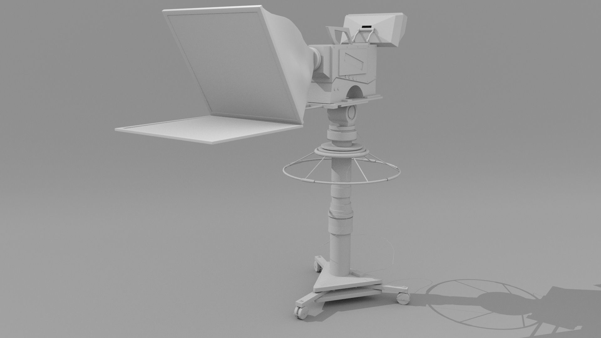 TV Broadcast Camera 3D model_2