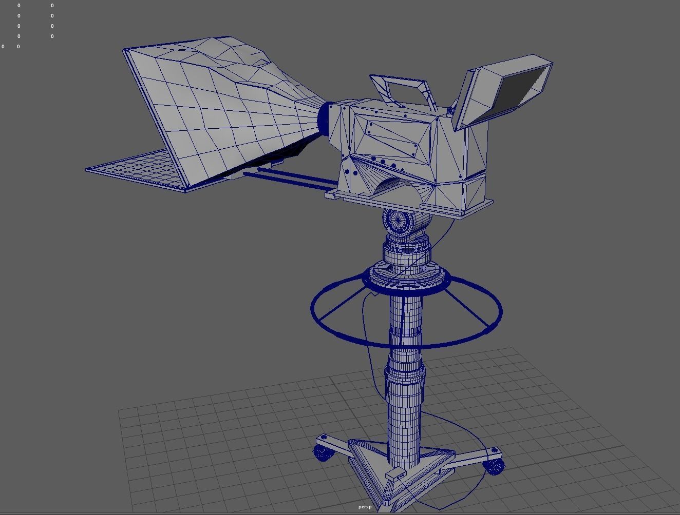 TV Broadcast Camera 3D model_6