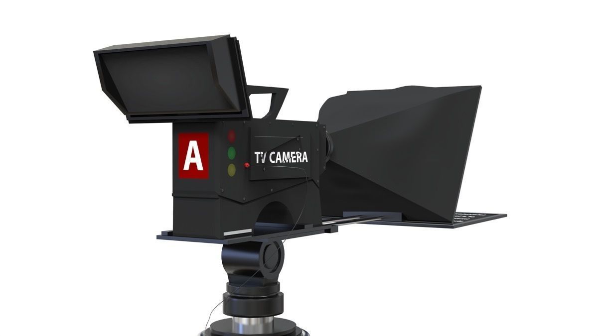 TV Broadcast Camera 3D model_16