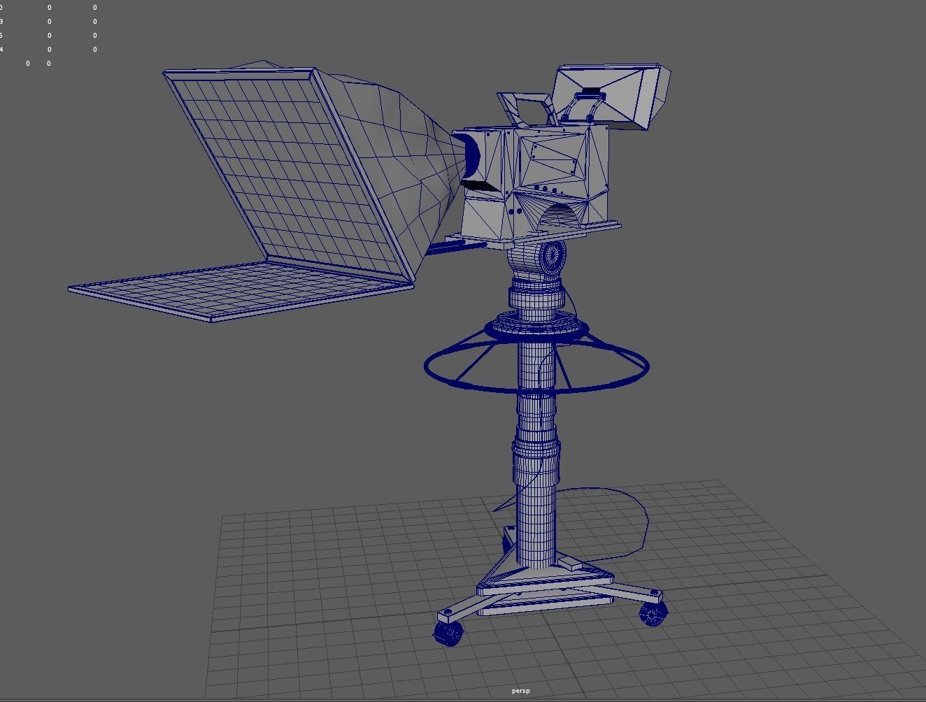 TV Broadcast Camera 3D model_7