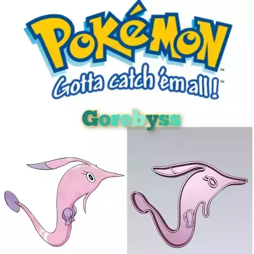 Amazing Pokemon Gorebyss Cookie Cutter Stamp Cake Decorating  3D model